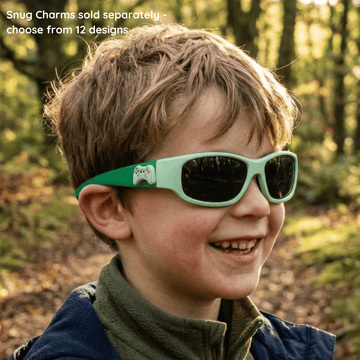 Forest Green Kids Sunglasses with Signature Lens, Snug Fit, Ages 3-5, image 2.