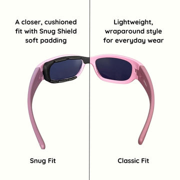 Pink Lilac Toddler Sunglasses with Signature Lens, Classic Fit, Ages 1-2, image 5.