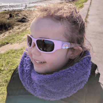 Pink Lilac Kids Sunglasses with Signature Lens, Snug Fit, Ages 6+, image 3.