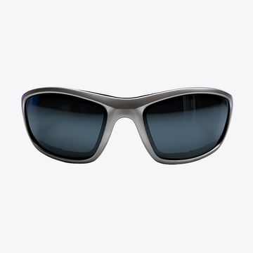 Originals | Silver & Black Sunglasses with Silver Standard Lenses with foam insert, image 3.