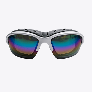 Pursuit | White Sunglasses with Iridium Standard Lenses with foam insert, image 5.