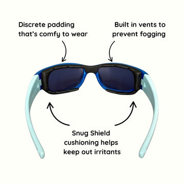 Ocean Blue Kids Sunglasses with Signature Lens, Snug Fit, Ages 6+, image 5.