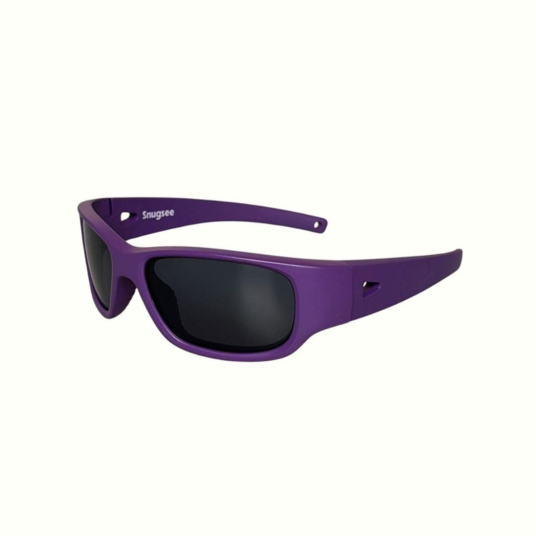 Plum Purple Kids Sunglasses with Polarised Lens, Classic Fit, Ages 6+, image 3.