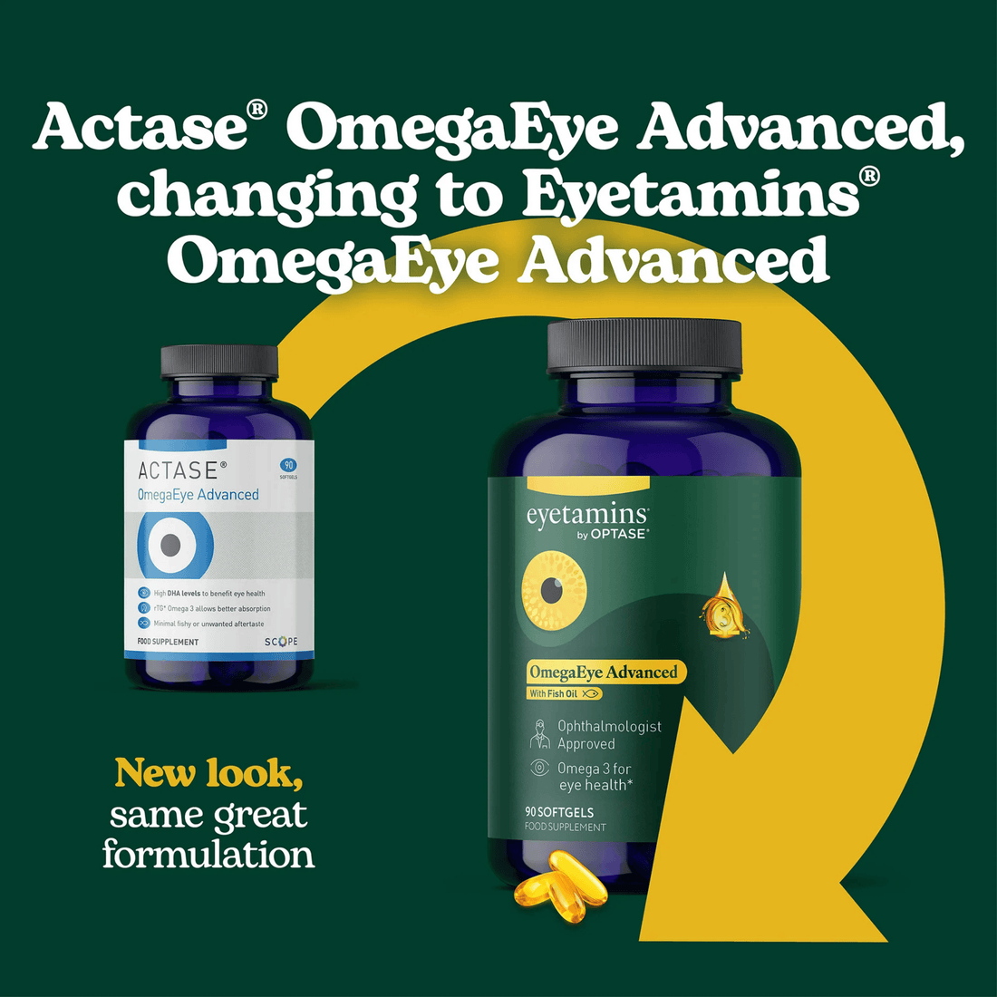 Eyetamins OmegaEye Advanced 90 Softgels - 30-Day Pack, 3 Month Supply - 270 Capsules, image 2.