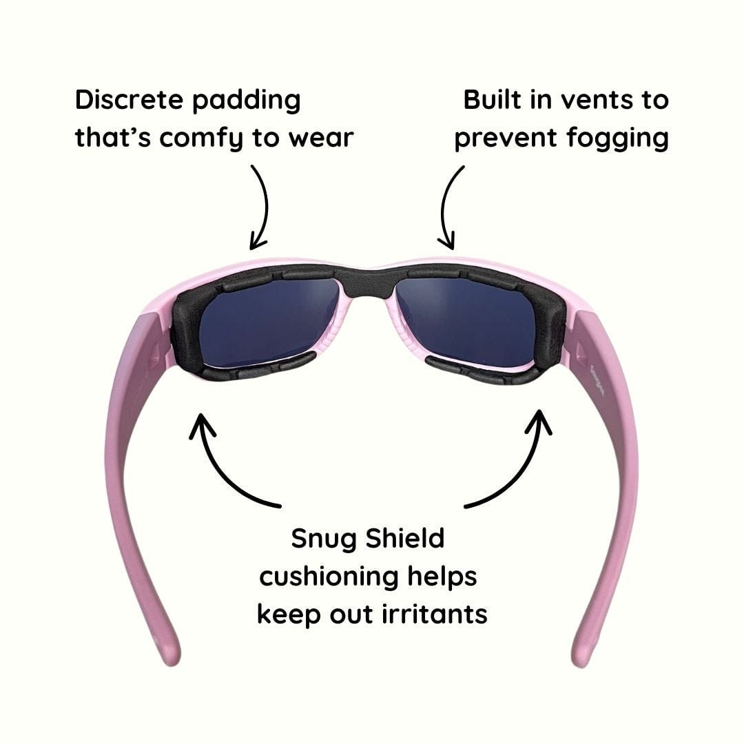 Pink Lilac Kids Sunglasses with Signature Lens, Snug Fit, Ages 6+, image 6.