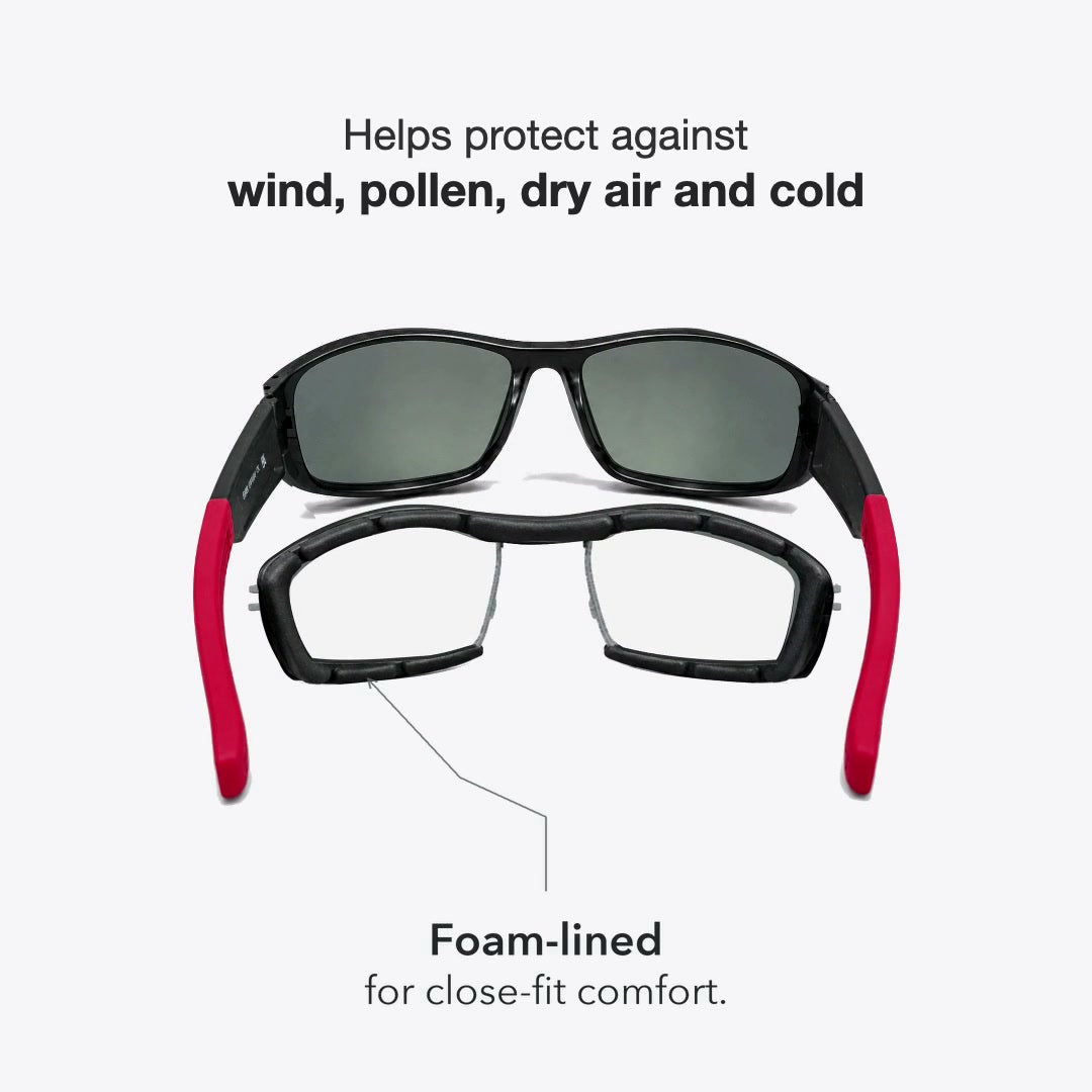 Originals sunglasses video with removable Snug Shield feature callouts