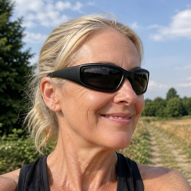 Viento | Black Sunglasses with Black Polarized Lenses with foam insert, image 8.