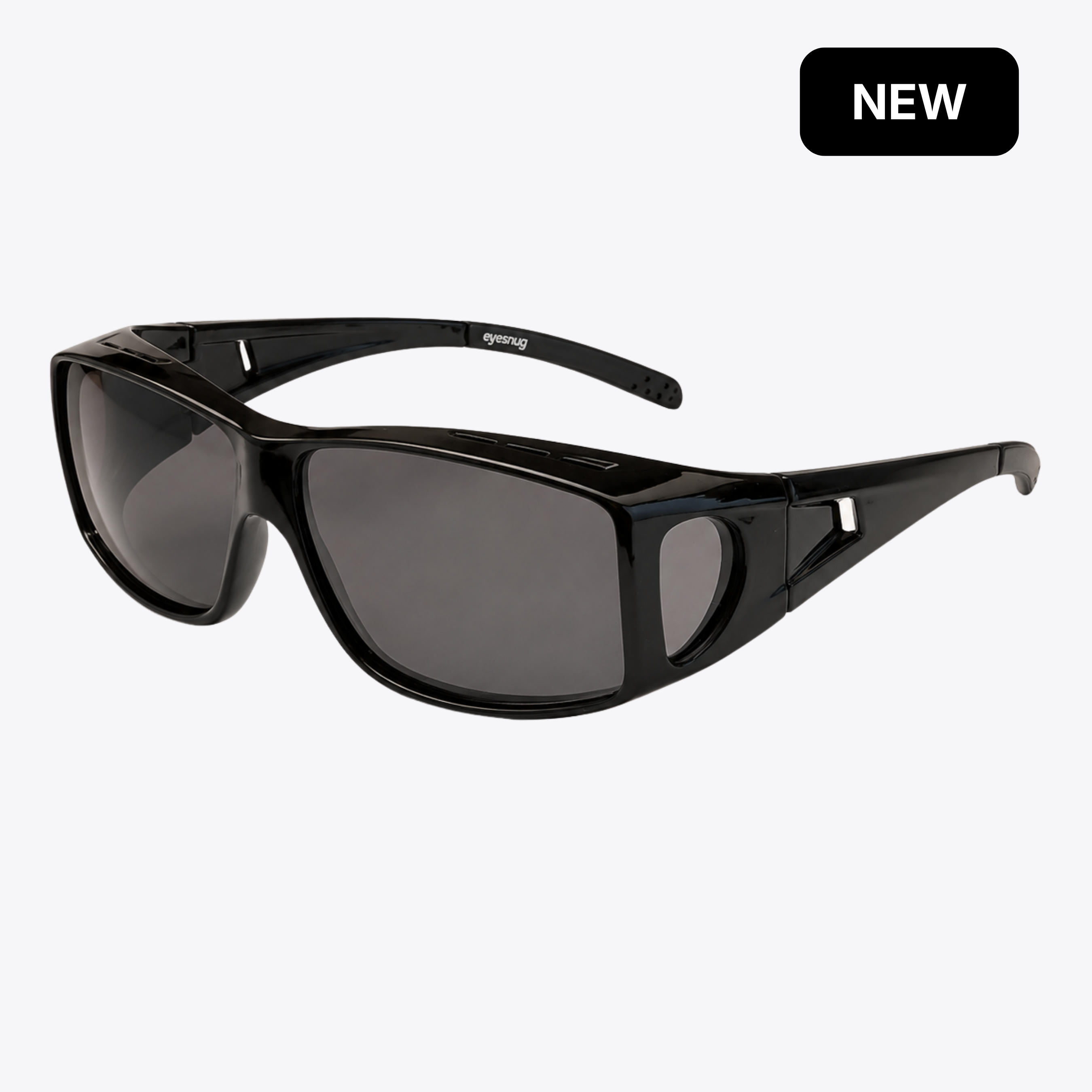 Fitovers | Black Sunglasses with Black Polarized Lenses