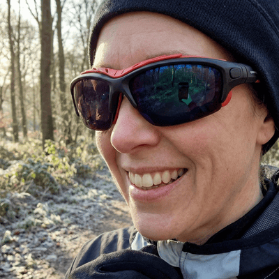Pursuit | Black & Red Sunglasses with Black Standard Lenses with foam insert, image 2.