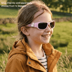 Pink Lilac Kids Sunglasses with Signature Lens, Snug Fit, Ages 3-5, image 2.