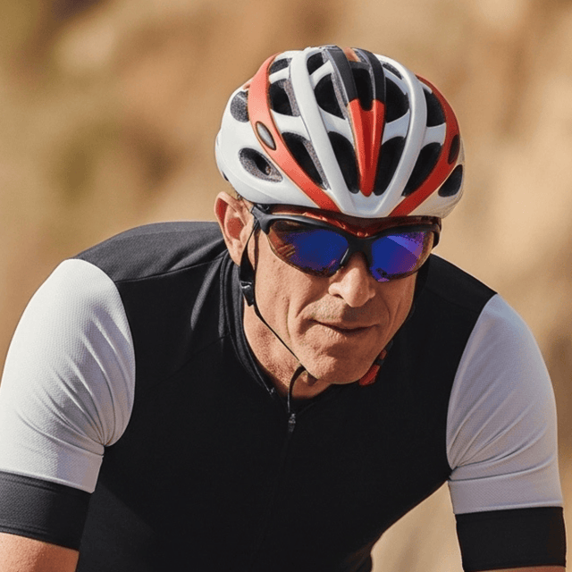 Pursuit | Black & Red Sunglasses with Iridium Standard Lenses with foam insert, image 7.