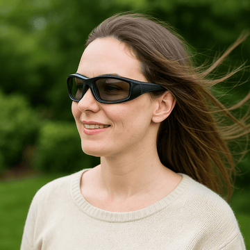 Viento | Black Glasses with Clear Standard Lenses with foam insert, image 5.