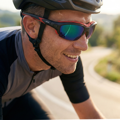 Pursuit | Black & Red | Iridium Lens