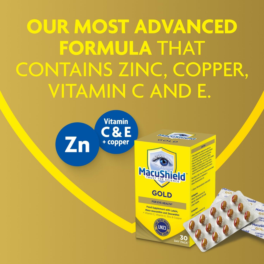MacuShield Gold 90 Softgel Capsules - 30-Day Pack