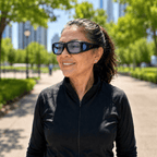 Fitovers | Black Sunglasses with Blue Polarized Lenses, image 2.