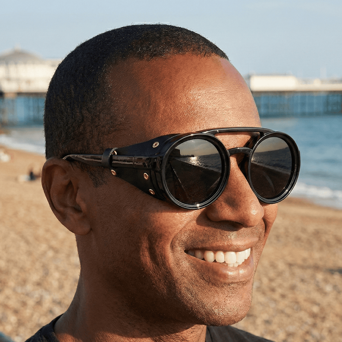 Explorer | Black Sunglasses with Black Polarized Lenses, image 11.