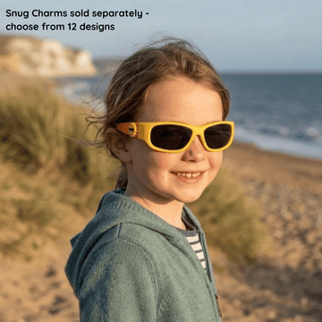 Yellow Orange Kids Sunglasses with Signature Lens, Snug Fit, Ages 6+, image 2.
