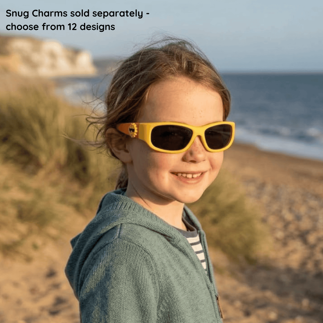 Yellow Orange Kids Sunglasses with Signature Lens, Classic Fit, Ages 6+, image 4.