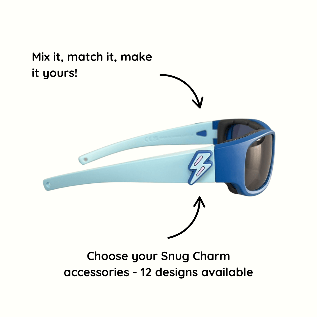 Ocean Blue Kids Sunglasses with Signature Lens, Snug Fit, Ages 3-5, image 8.