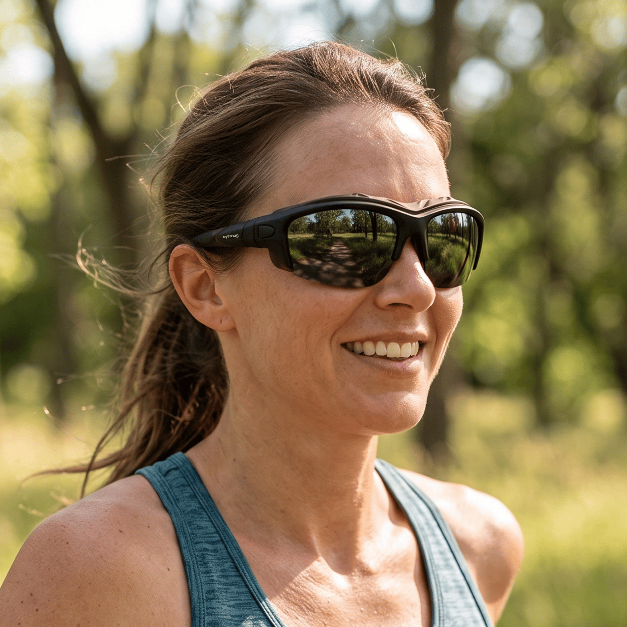 Pursuit | Black Photochromic Sunglasses with Black Lenses with foam insert, image 2.