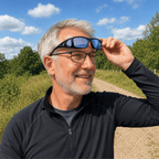 Fitovers | Black Sunglasses with Blue Polarized Lenses, image 6.