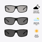 Fitovers | Black Photochromic Sunglasses with Black Lenses, image 3.