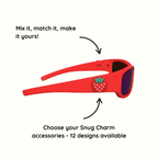 Red Kids Sunglasses with REVO Lens, Classic Fit, Ages 6+, image 7.