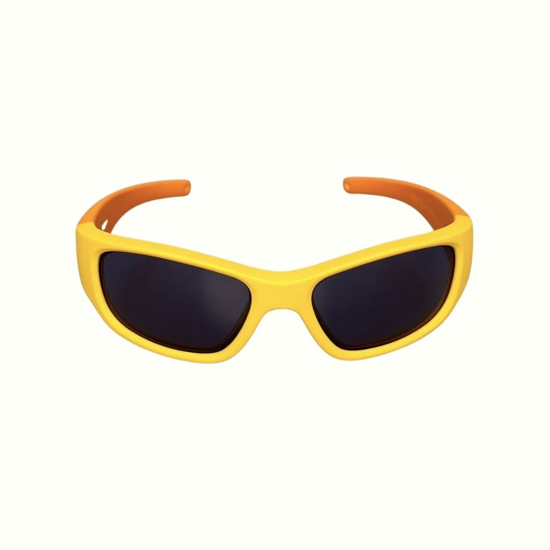 Yellow Orange Kids Sunglasses with Signature Lens, Classic Fit, Ages 3-5, image 1.