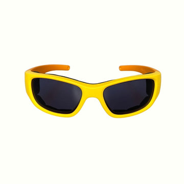 Yellow Orange Kids Sunglasses with Signature Lens, Snug Fit, Ages 6+, image 1.