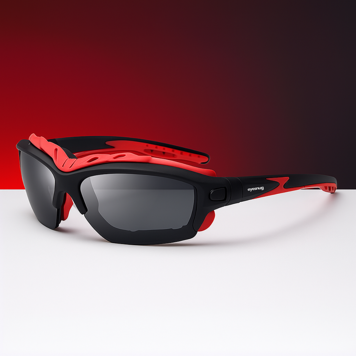 Pursuit - Jet Black & Red - Smoke Lens