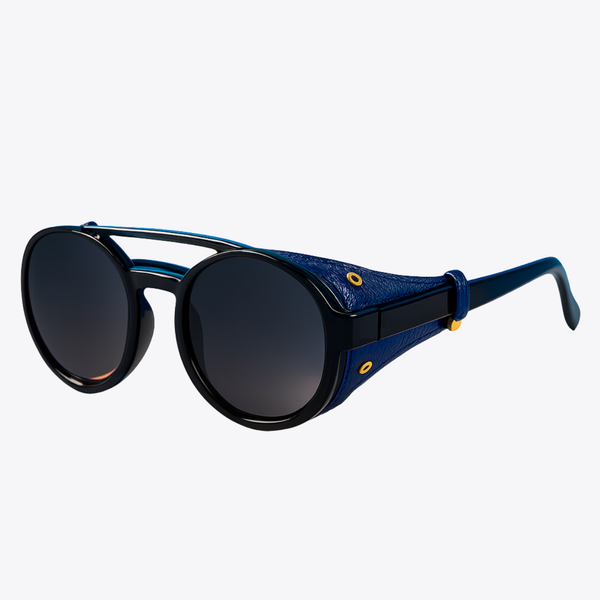Explorer | Black & Navy Sunglasses with Black Polarized Lenses