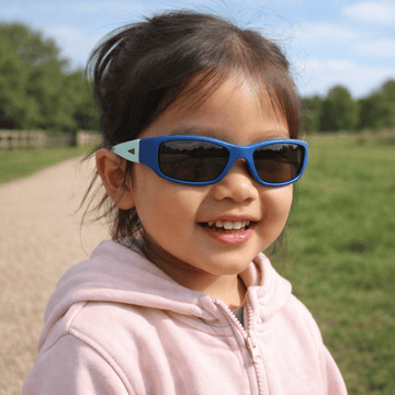 Ocean Blue Toddler Sunglasses with Signature Lens, Classic Fit, Ages 1-2, image 5.