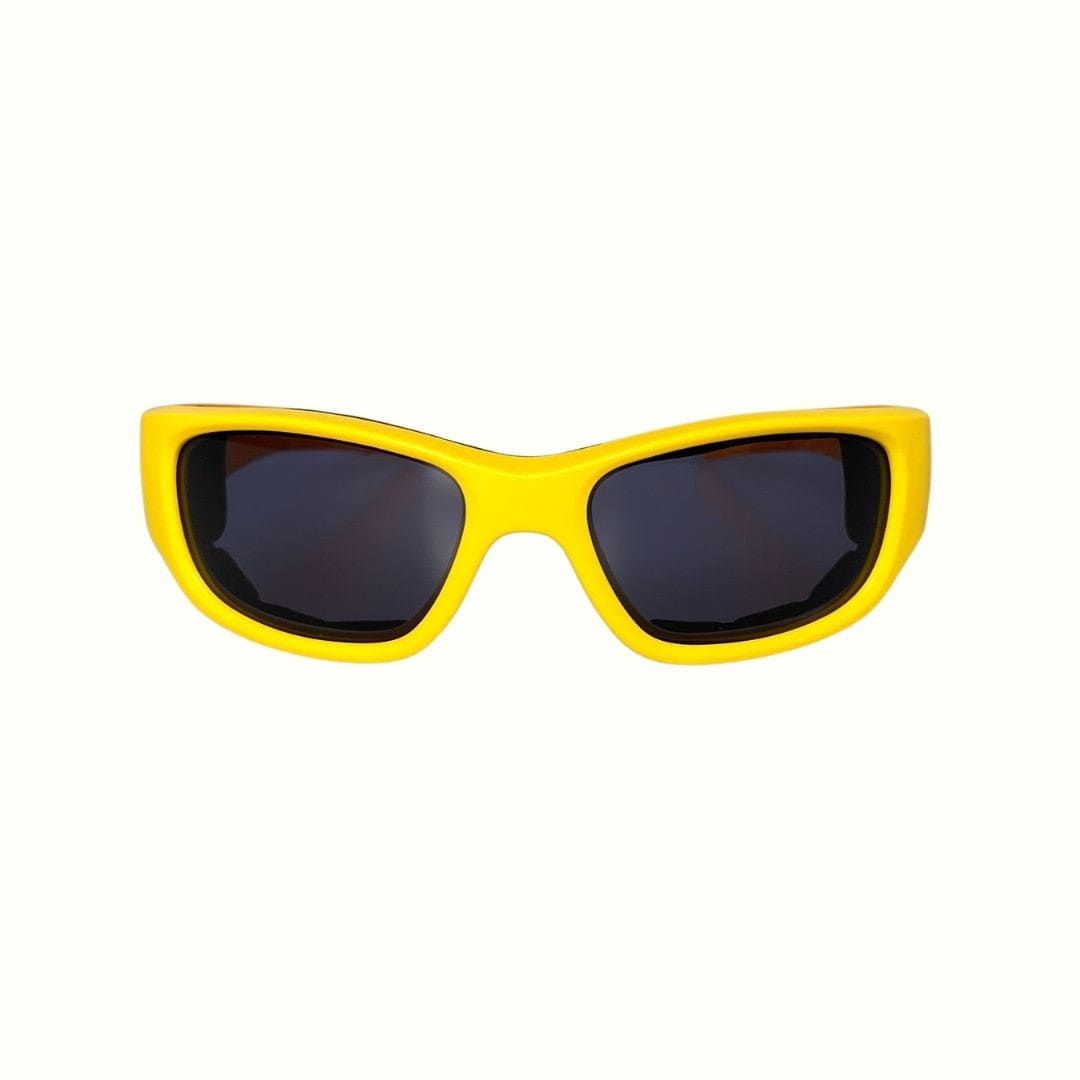 Yellow Orange Kids Sunglasses with Signature Lens, Snug Fit, Ages 3-5, image 9.