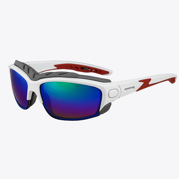 Pursuit | White Sunglasses with Iridium Standard Lenses