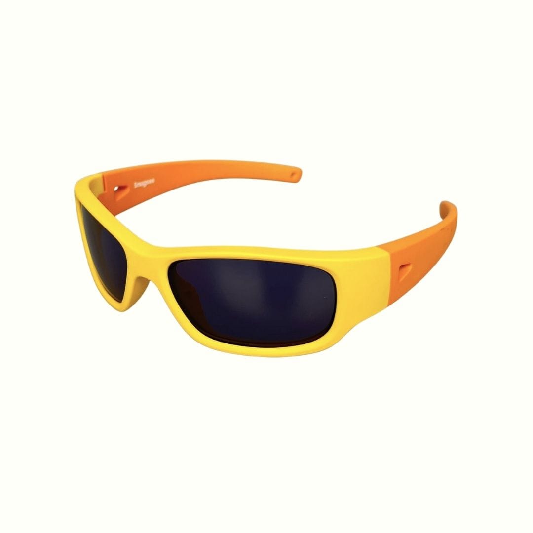 Yellow Orange Kids Sunglasses with Signature Lens, Classic Fit, Ages 3-5, image 3.