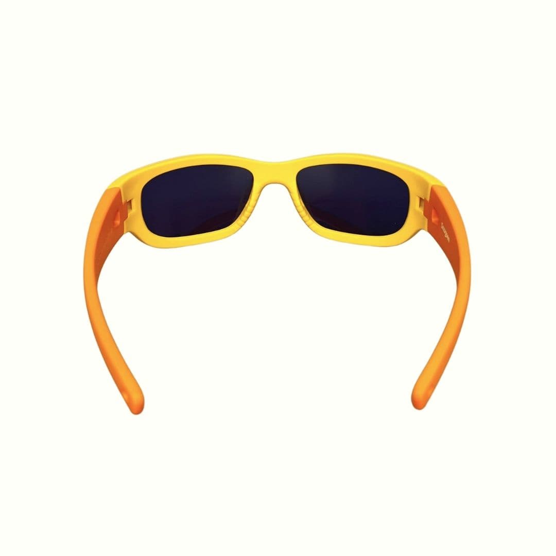 Yellow Orange Toddler Sunglasses with Signature Lens, Classic Fit, Ages 1-2, image 8.