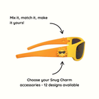 Yellow Orange Kids Sunglasses with Signature Lens, Classic Fit, Ages 3-5, image 7.