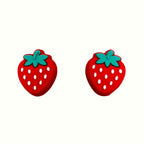 Strawberry Charms | x1 Pair | 3+ Yrs, image 1.