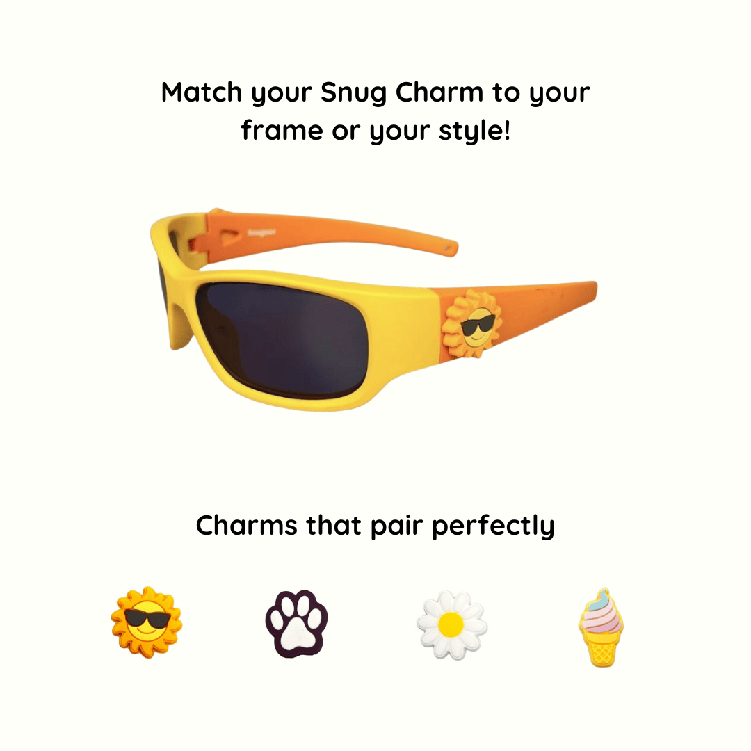 Yellow Orange Kids Sunglasses with Signature Lens, Classic Fit, Ages 3-5, image 8.