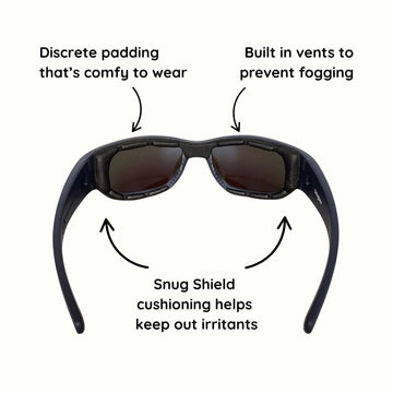 Black Charcoal Kids Sunglasses with REVO Lens, Snug Fit, Ages 6+, image 3.