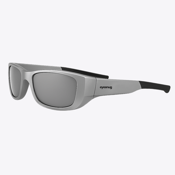 Originals | Silver & Black Sunglasses with Silver Standard Lenses with foam insert, image 1.