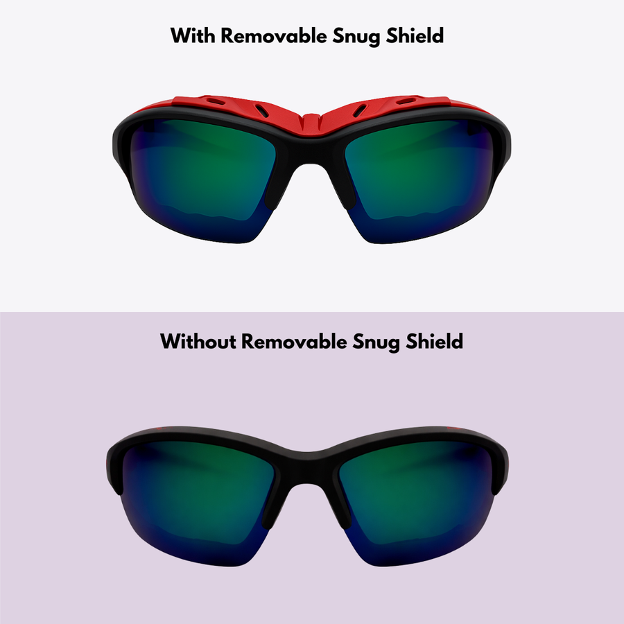 Pursuit | Black & Red | Iridium Lens