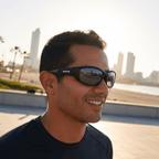 Originals | Black & Silver Sunglasses with Black Standard Lenses with foam insert, image 8.