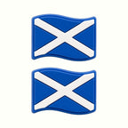 Scotland Flag Charms | x1 Pair | 3+ Yrs, image 1.