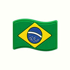 Brazil Flag Charms | x1 Pair | 3+ Yrs, image 4.