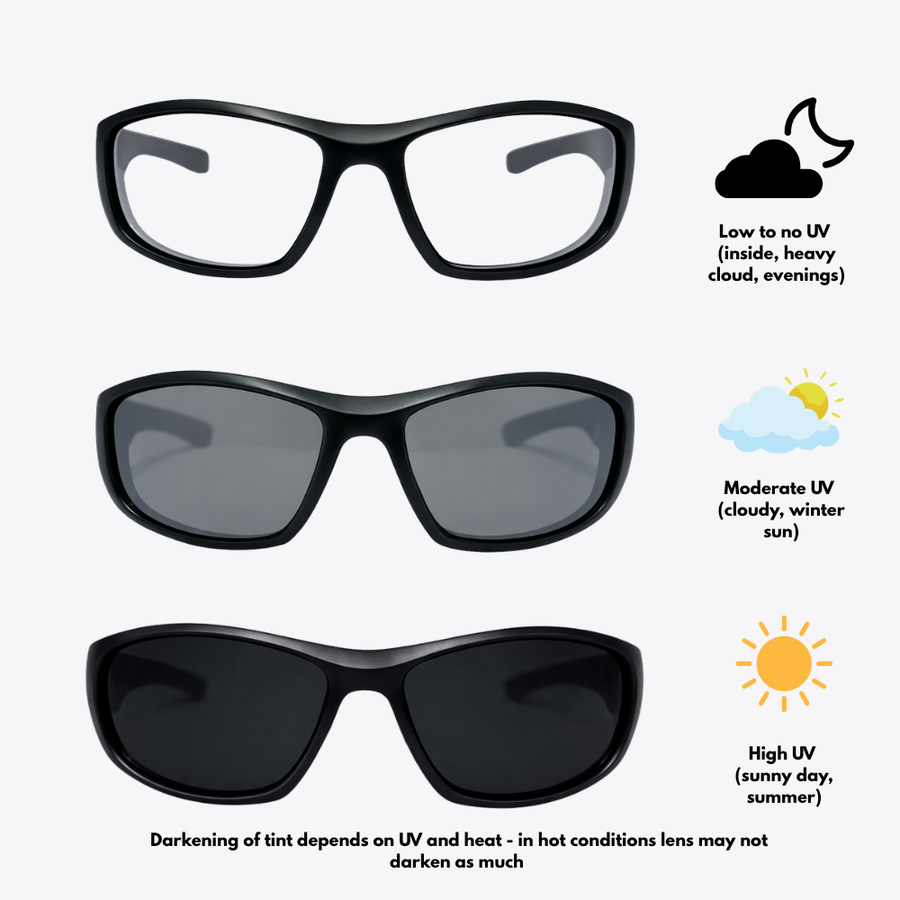 Originals | Black Photochromic Sunglasses with Clear-to-Black Lenses