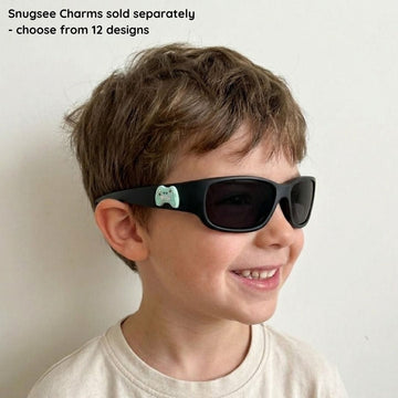 Jet Black Kids Sunglasses with Polarised Lens, Classic Fit, Ages 6+, image 4.