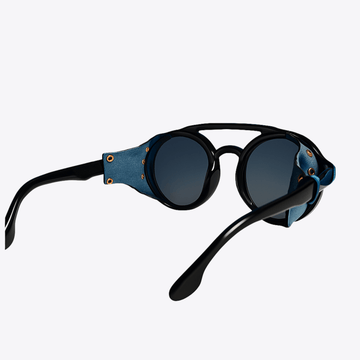 Explorer | Black & Navy Sunglasses with Tinted Blue Standard Lenses, image 4.