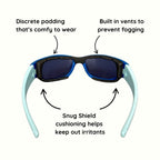 Ocean Blue Kids Sunglasses with Signature Lens, Snug Fit, Ages 3-5, image 3.