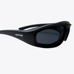 Viento | Black Sunglasses with Black Standard Lenses with foam insert, image 7.